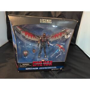Marvel Legends: Civil War Falcon Flight Tech & Redwing Figure 3.75” (Box Wear)